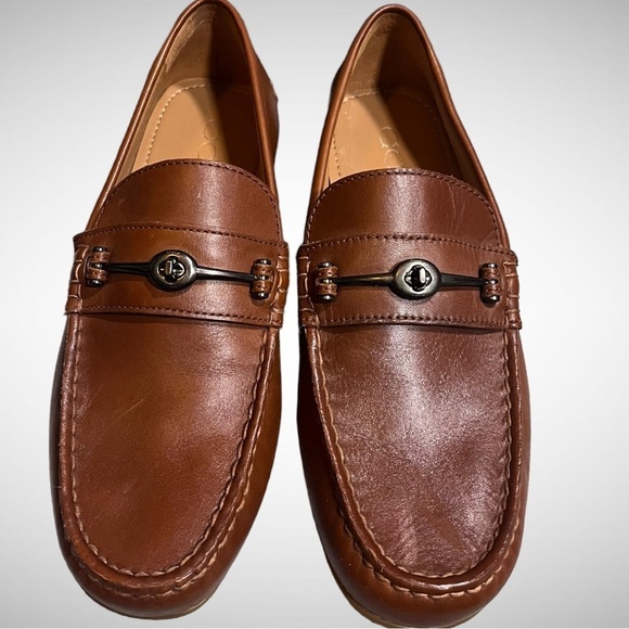 COACH Men's Leather Mott Driver Slip-On Loafer Moccasin Size‎ 7.5D  | EUC - Picture 1 of 10